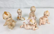 Vintage 5pc Kewpie Angel Piano Baby Figurines Porcelain Bisque Lot Bundle  picture