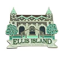 Ellis Island Stained Glass Windows New York Travel Souvenir Lapel Pin picture