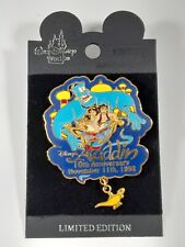 Aladdin 10th Anniversary 3D Disney Pin Jasmine Abu Genie Magic Carpet Lamp 2002 picture
