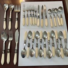 France Vintage Sabre Mix Lot 25 Pc 18/10 Stainless Flatware Serving Spoon Fork picture
