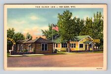 Ten Sleep WY-Wyoming, Ten Sleep Inn, Advertising, Antique Vintage Postcard picture