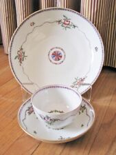 Trio Of Rare 1780s - 90s Caughley English Porcelain 
