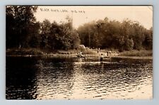 Loyal WI-Wisconsin, RPPC Camp Site Along Black River, c1909 Vintage Postcard picture