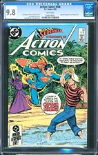 ACTION COMICS 566 CGC 9.8 WHITE PAGES SUPERMAN VS CAPTAIN STRONG POPEYE picture