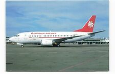 Postcard Airline GEORGIAN AIRLINES D-AHLI B-737-5K5 at Moscow CC9. picture