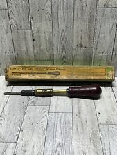 VINTAGE  ''YANKEE''  No. 135A RATCHETING BRASS SCREWDRIVER  ~Div of STANLEY picture