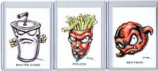 AQUA TEEN HUNGER FORCE (3 CARDS) ART PRINTS FRYLOCK MEATWAD MASTER SHAKE picture