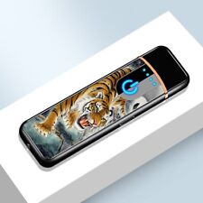 Smart Touch Sensor USB Rechargeable Flameless Plasma Electric Lighter - Tiger picture