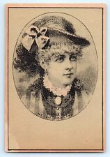 Nellie Rowland Victorian Actress Trade Card Promoting Henkel's Baking Powder picture