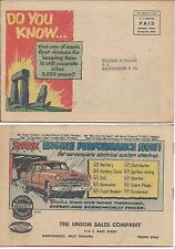 DO YOU KNOW KEEPING TIME GIVEAWAY PROMO 1954 DODGE PLYMOUTH MOPAR MINI COMIC NM picture