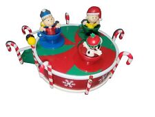 Vtg Peanuts United Feature Christmas Merry Go Round Music For Repair Or Parts  picture