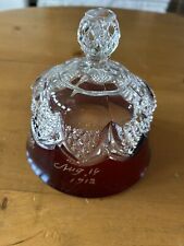 Antique Butter Dish Lid, ruby stain flash glass EAPG George Duncan Button & Arch picture