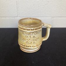 Vintage Desert Gold Frankoma C10 Advertising Mug for Indian City OK picture