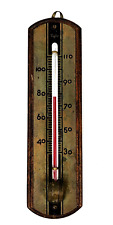 Taylor Thermometer Wood Antique Vintage picture
