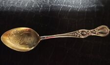 Antique Easter Sterling Silver Gilt  Souvenir Demitasse Spoon w Chick Hatching picture