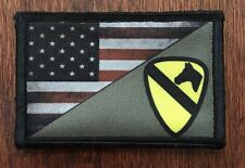 Full Color 1st Cavalry Division USA Flag Morale Patch Tactical Army Tropic  picture