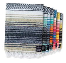 Benevolence LA Authentic Handwoven Mexican Blanket, Yoga Blanket - Perfect Sand picture