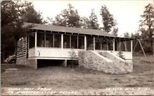 RPPC Postcard Lodge Rest Cabin Twin Bridge Resort Crivitz Wisconsin 1944    2518 picture