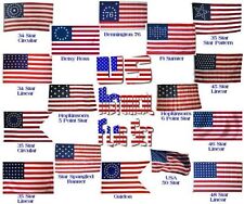 Moon 3x5 ft Wholesale Lot of USA US American American Historical Set Flags Fl... picture