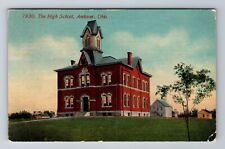 Andover OH-Ohio, The High School, Antique, Vintage c1914 Souvenir Postcard picture