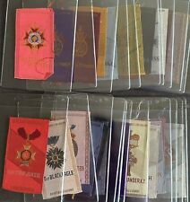 c. 1910s S17 Egyptienne Luxury Military and Lodge Medals SILKS Lot of 25 picture