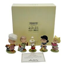 Lenox Peanuts Barbecue Set Of 5 Figurines Charlie Brown Lucy Snoopy NEW IN BOX picture