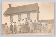 c1904-1918 RPPC Postcard Amy Fisher Family Photo at Homestead Several Children picture