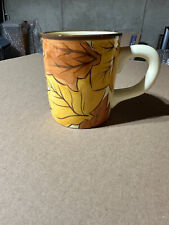 Starbucks Coffee Company 2001 Barista Handpainted Fall Leaves Mug picture