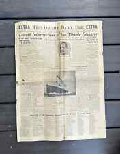 Original April 17, 1912 Titanic Newspaper The Omaha Daily Bee Extra Nebraska picture