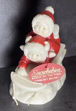 Snowbabies Dept 56 Babies On The Farm Look Out Below 2000 Figurine NWT picture