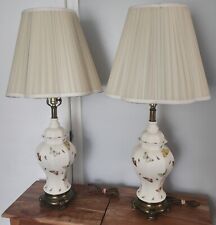 Pair of 2 - Vintage Antique Butterfly Lamps picture