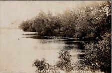 1909, Sunset Lake, VICKSBURG, Michigan Real Photo Postcard picture