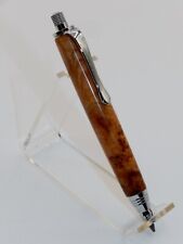 Chrome finish 3mm Sketch Pencil. Hand made with Cherry Burl.  #141 picture