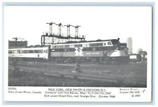 1987 New York, New Haven & Hartford Railway Commuter Train, Canada Postcard picture