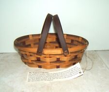 The Teaberry Collection Small Oval Basket with Handles ~ Amish made picture