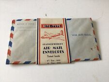 Rite-Type Featherweight Air Mail Envelopes, Tinted Inside, 6 3/4 Size-5575 picture
