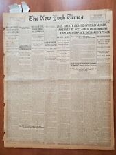 1921 DECEMBER 15 NEW YORK TIMES - DAIL TREATY DEBATE OPENS IN ANGER - NT 8056 picture
