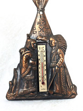 Vintage 1960s Southwest Style TePee Wall Thermometer picture