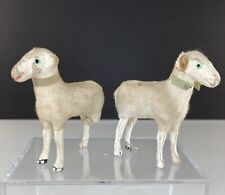 2 Vintage PUTZ Sheep ~ Japan ~ 3