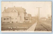 1907 Lake Avenue Houses And Road Blasdell New York NY RPPC Photo Posted Postcard picture