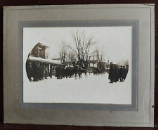 1903 Jordan NY Onondaga County Horse Race on Snowy Main Street 8 x 10 Photo picture