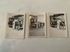 3 c. 1940's Ray Chapman Service Station Standard Oil Black and White Photograph  picture