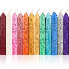 12 Pcs Retro Vintage Sealing Wax Sticks with Wicks for Postage Letter Seal Stamp picture