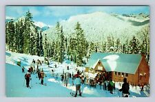 Snoqualmie Pass WA-Washington, Ski Acres, Vintage Souvenir Postcard picture