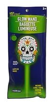 Halloween Day Of the Dead Glow In The Dark Sugar Skull 8 Inch Wand New  picture