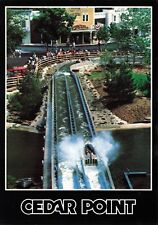 Postcard OH Cedar Point Amusement Park White Water Landing River Ride picture