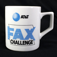 Vintage  AT&T Fax Challenge Mug Ceramic Coffee Cup Telephone Company picture