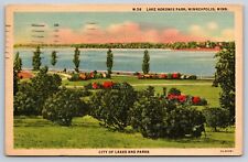 Lake Nokomis Park, Minneapolis, Minnesota Vintage Postcard picture
