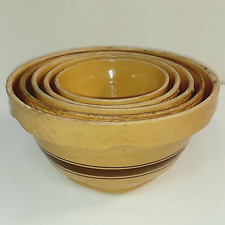 Yellow Ware USA #104 Nesting Bowls (5
