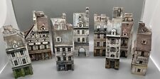 Vintage GAULT Miniature Paris Houses Buildings Shops Lot 9 Signed And Numbered picture